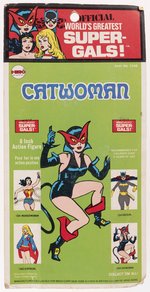 MEGO WORLD'S GREATEST SUPER HEROES (1973)- CATWOMAN FIGURE ON FIRST ISSUE CARD (RESEALED).