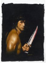 RAMBO ORIGINAL ART PAINTING BY SANJULIÁN.