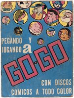 "GO-GO" PERUVIAN COMIC DISC STICKER ALBUM WITH DC COMICS & COMIC CHARACTERS PLUS MANY MORE.