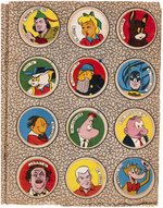 "GO-GO" PERUVIAN COMIC DISC STICKER ALBUM WITH DC COMICS & COMIC CHARACTERS PLUS MANY MORE.