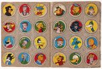 "GO-GO" PERUVIAN COMIC DISC STICKER ALBUM WITH DC COMICS & COMIC CHARACTERS PLUS MANY MORE.