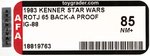 STAR WARS: RETURN OF THE JEDI (1983) - IG-88 65 BACK-A PROOF CARD AFA 85 NM+.