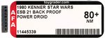 STAR WARS: THE EMPIRE STRIKES BACK (1980) - POWER DROID 21 BACK PROOF CARD AFA 80+ NM.