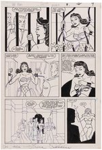 THE LEGEND OF WONDER WOMAN #3 COMIC BOOK PAGE ORIGINAL ART BY TRINA ROBBINS.