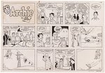 ARCHIE 1972 SUNDAY PAGE ORIGINAL ART BY BOB MONTANA.