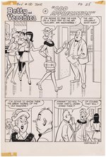 ARCHIE'S GIRLS BETTY AND VERONICA #150 COMIC BOOK STORY ORIGINAL ART BY DAN DeCARLO.