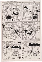 ARCHIE'S GIRLS BETTY AND VERONICA #150 COMIC BOOK STORY ORIGINAL ART BY DAN DeCARLO.