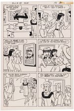 ARCHIE'S GIRLS BETTY AND VERONICA #150 COMIC BOOK STORY ORIGINAL ART BY DAN DeCARLO.