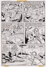 LIFE WITH ARCHIE #197 COMIC BOOK STORY ORIGINAL ART BY STAN GOLDBERG.