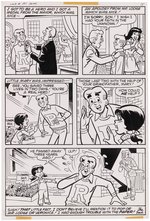 LIFE WITH ARCHIE #197 COMIC BOOK STORY ORIGINAL ART BY STAN GOLDBERG.