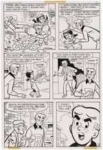 LIFE WITH ARCHIE #197 COMIC BOOK STORY ORIGINAL ART BY STAN GOLDBERG.