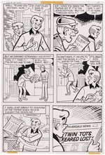 LIFE WITH ARCHIE #197 COMIC BOOK STORY ORIGINAL ART BY STAN GOLDBERG.