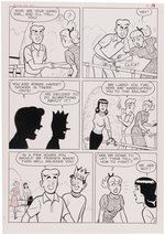 PEP COMICS #166 COMIC BOOK PARTIAL STORY ORIGINAL ART BY BILL VIGODA.