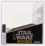 STAR WARS (1978) - MOVIE CASSETTES COUNTER DISPLAY HEADER & BIN AFA 85 NM+ (WITH SHIPPING CARTON).