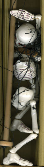 “PELHAM PUPPET THE SKELETON” BOXED MARIONETTE.