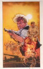 THE ADVENTURES OF YOUNG INDIANA JONES: THE PHANTOM TRAIN OF DOOM UNUSED VHS ORIGINAL ART BY DREW STRUZAN.