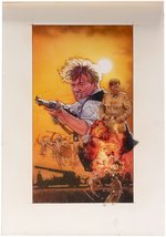 THE ADVENTURES OF YOUNG INDIANA JONES: THE PHANTOM TRAIN OF DOOM UNUSED VHS ORIGINAL ART BY DREW STRUZAN.