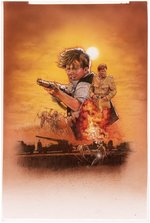 THE ADVENTURES OF YOUNG INDIANA JONES: THE PHANTOM TRAIN OF DOOM VHS ORIGINAL ART BY MIKE BUTKUS.