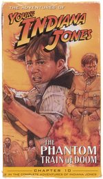 THE ADVENTURES OF YOUNG INDIANA JONES: THE PHANTOM TRAIN OF DOOM VHS ORIGINAL ART BY MIKE BUTKUS.