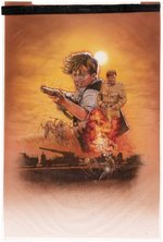 THE ADVENTURES OF YOUNG INDIANA JONES: THE PHANTOM TRAIN OF DOOM VHS ORIGINAL ART BY MIKE BUTKUS.