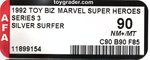 TOY BIZ MARVEL SUPER HEROES (1992) - SILVER SURFER SERIES 3 AFA 90 NM+/MINT (SINGLE HIGHEST GRADED EXAMPLE).