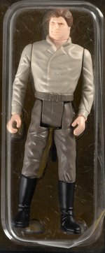 PALITOY STAR WARS: RETURN OF THE JEDI (1985) - HAN SOLO (IN CARBONITE CHAMBER) TRI-LOGO 70 BACK-D AFA 80 NM.