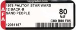 PALITOY STAR WARS (1978) - SAND PEOPLE (TUSKEN RAIDER) 12 BACK-B AFA 80 NM.