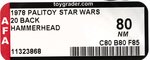 PALITOY STAR WARS (1978) - HAMMERHEAD 20 BACK AFA 80 NM.