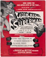 ATOM MAN VS. SUPERMAN MOVIE SERIAL PRESSBOOK.