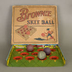 "BROWNIE SKEE BALL" BOXED GAME.