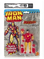 TOY BIZ MARVEL SUPER HEROES (1991) - IRON MAN SERIES 2 AFA 85 NM+ (HIGHEST GRADED EXAMPLE).