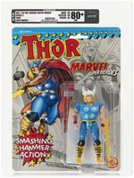 TOY BIZ MARVEL SUPER HEROES (1991) - THOR SERIES 2 AFA 80+ NM (LONG HANDLE MJOLNIR).