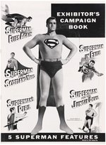 "5 SUPERMAN FEATURES" PRESSBOOK & LOBBY CARD PAIR.