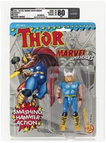 TOY BIZ MARVEL SUPER HEROES (1991) - THOR SERIES 2 AFA 80 NM (SHORT HANDLE MJOLNIR).