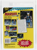 TOY BIZ MARVEL SUPER HEROES (1991) - THOR SERIES 2 AFA 80 NM (SHORT HANDLE MJOLNIR).