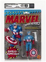 TOY BIZ MARVEL SUPER HEROES (1990) - CAPTAIN AMERICA SERIES 1 AFA 85 NM+ (HIGHEST GRADED EXAMPLE).