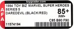 TOY BIZ MARVEL SUPER HEROES (1994) - DAREDEVIL (BLACK/RED) ARMOR SERIES 5 AFA 85+ NM+.