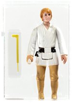 STAR WARS (1977) - LOOSE ACTION FIGURE/HK LUKE SKYWALKER AFA 70+ EX+ (ORANGE HAIR).