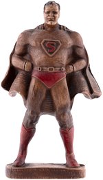 SUPERMAN 1942 SCARCE BROWN & RED DC COMICS PROMOTIONAL FIGURE.