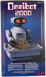 TOMY OMNIBOT 2000 PERSONAL ROBOT IN BOX.