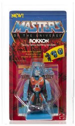 MASTERS OF THE UNIVERSE (1985) - ROKKON SERIES 4 AFA 80 NM (CLEAR BLISTER).