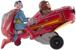 SUPERMAN ROLL OVER PLANE MARX WIND-UP (MULTI-COLOR VARIETY).