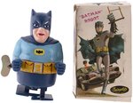 BATMAN ROBOT WALKING WIND-UP BY FAIRYLITE UK IN BOX.