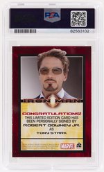 2008 RITTENHOUSE ARCHIVES ROBERT DOWNEY JR. IRON MAN MOVIE AUTOGRAPH PSA AUTHENTIC DNA AUTO 9.