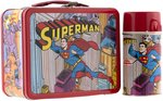 "SUPERMAN" KING-SEELEY 1967 METAL LUNCHBOX & THERMOS.