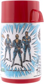 "SUPERMAN II" ALADDIN 1980 UNUSED PLASTIC LUNCHBOX & THERMOS.