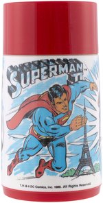 "SUPERMAN II" ALADDIN 1980 UNUSED PLASTIC LUNCHBOX & THERMOS.