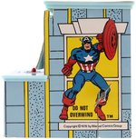 SPIDER-MAN & CAPTAIN AMERICA "SUPER HERO SAVER" BOXED MECHANICAL BANK.