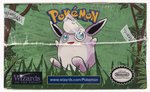 1999 POKÉMON JUNGLE UNLIMITED SET FACTORY-SEALED BOOSTER DISPLAY BOX.