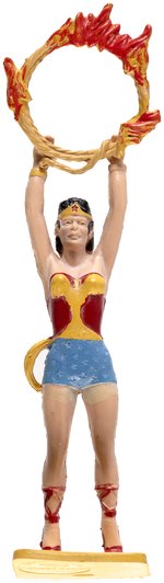 IDEAL JUSTICE LEAGUE OF AMERICA WONDER WOMAN FIGURE W/RARE RING OF FIRE.